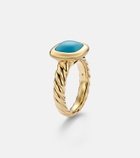 David Yurman DY Mercer® 18kt gold ring with turquoise