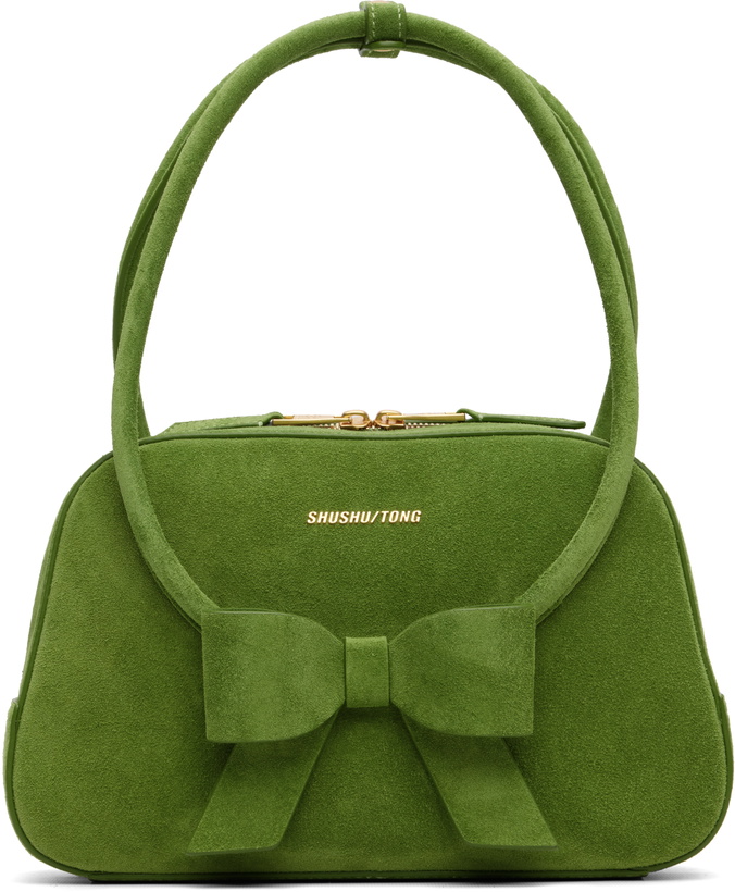 Photo: SHUSHU/TONG Green Bow Ring Handle Bag