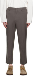 Solid Homme Gray Tapered Trousers