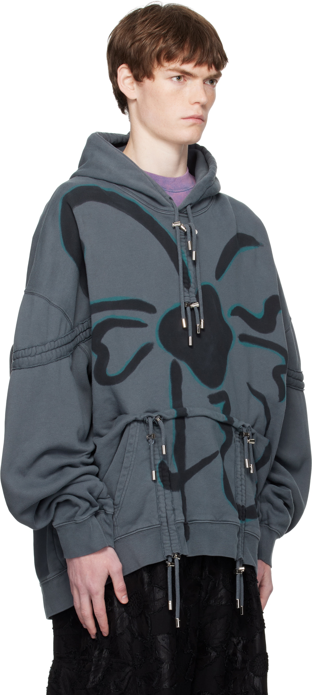 Collina Strada Gray Burst Hoodie