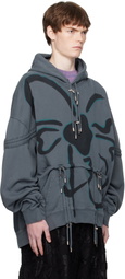 Collina Strada Gray Burst Hoodie