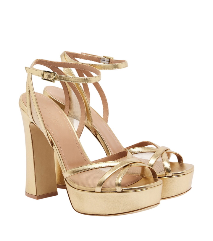 Photo: Malone Souliers Sylvie leather and mesh platform sandals