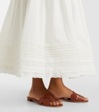Faithfull Valentina shirred cotton maxi dress