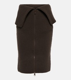 Tod's - Wool and cashmere skirt