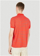 Striped Polo Top in Red