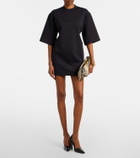 Wardrobe.NYC Open-back cotton-blend jersey minidress