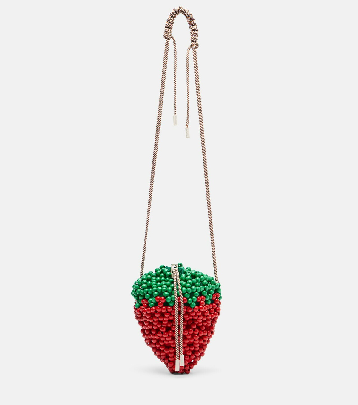 Alémais Strawberry Mini beaded crossbody bag
