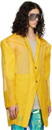 Rick Owens Yellow Transtatlin Coat