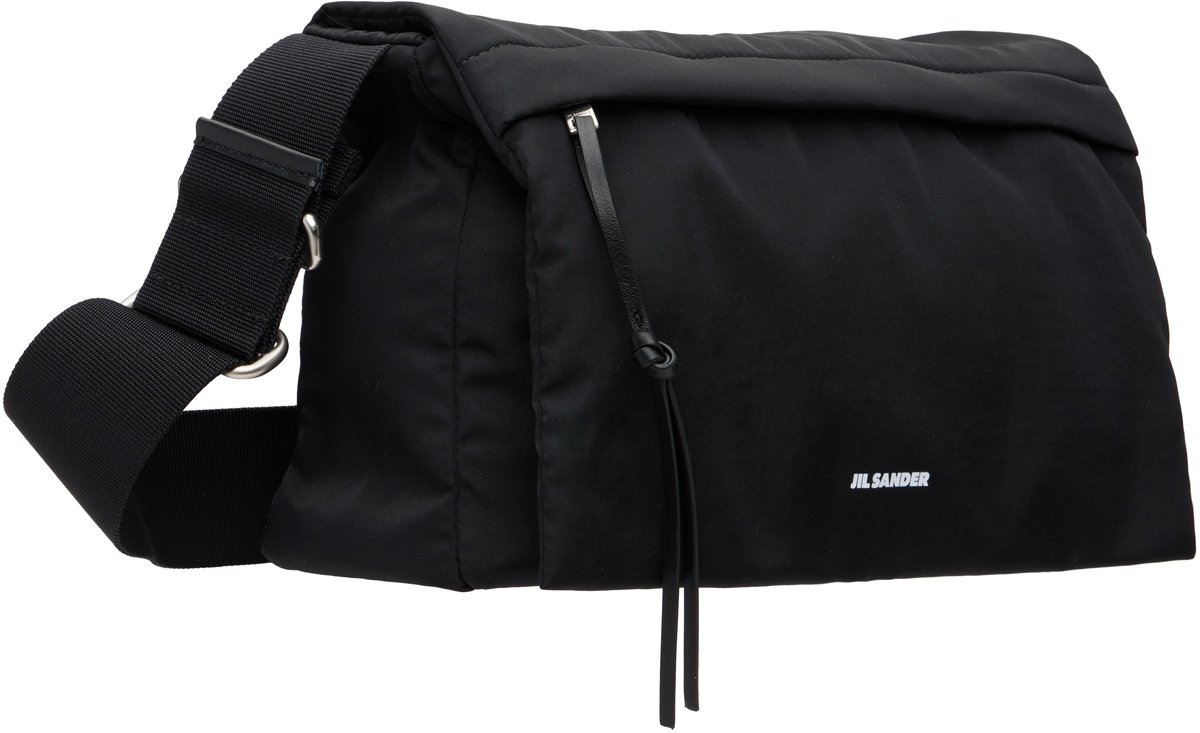 Jil Sander Black Soft Messenger Bag