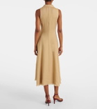 Ralph Lauren Collection Silk and linen midi dress