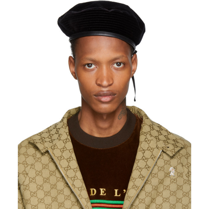 Photo: Gucci Black Velvet Beret