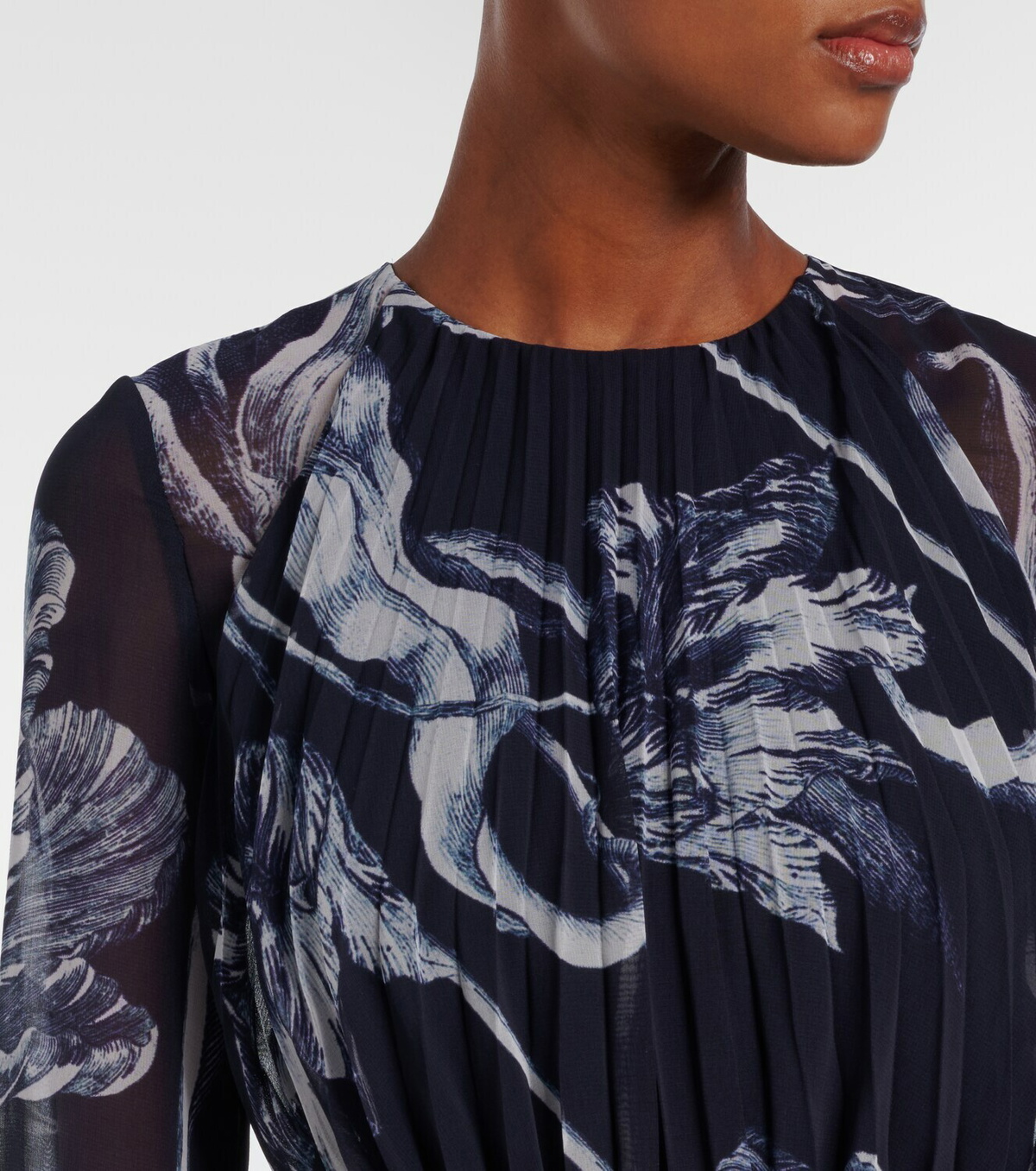 Erdem Floral voile gown
