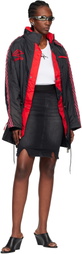 Prototypes Black & Red Outline Coach Parka