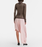 Maison Margiela Asymmetric midi skirt