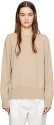 TOTEME Beige Crewneck Sweater