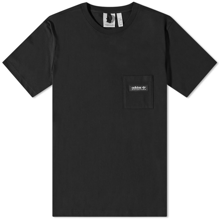 Photo: Adidas Men's Adventure Pocket T-Shirt in Black