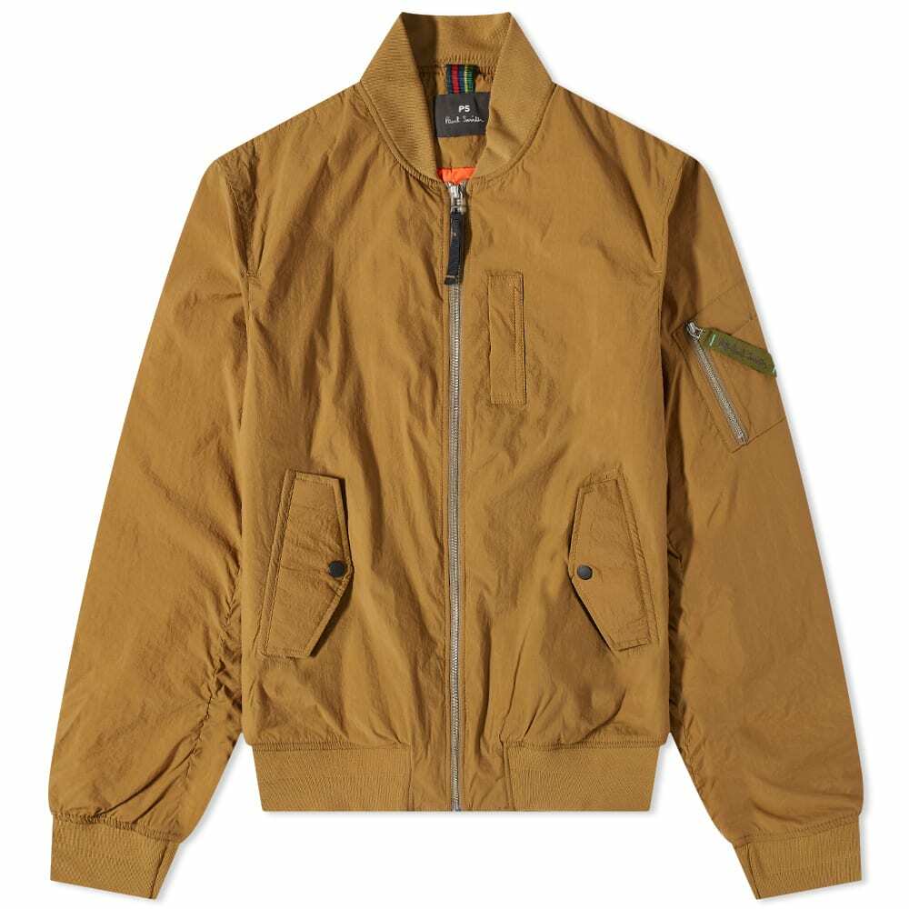 Paul Smith Men's Nylon Bomber Jacket in Green Paul Smith