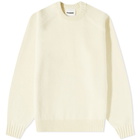 Jil Sander Men's Classic Crew Knit in Natural