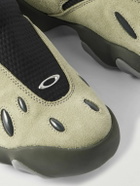 Oakley Factory - Orbital Flesh Mesh-Trimmed Suede Sneakers - Neutrals