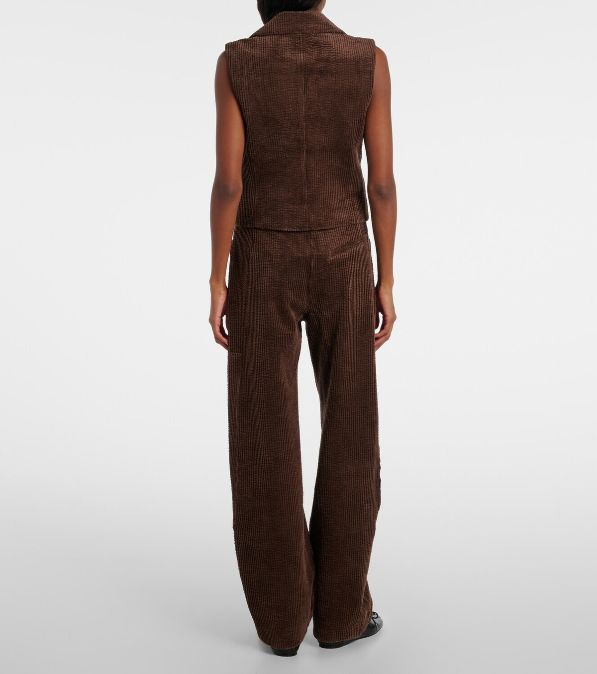 Ganni Cotton corduroy vest