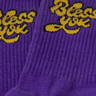 Melody Ehsani Women's Bless You Sock in Purple