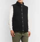 Gramicci - Boa Grosgrain-Trimmed Micro Fleece Gilet - Black