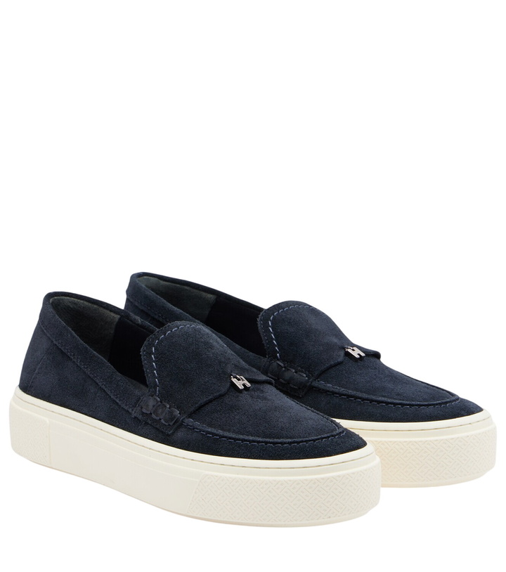 Photo: Hogan H705 suede slip-on shoes