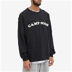 Camp High Men's Spy Dye Crew Sweat in Vintage Black