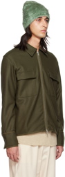 Jil Sander Green Zip Jacket