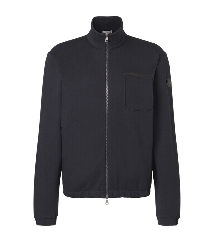 Photo: Moncler Cotton-blend zip-up sweater