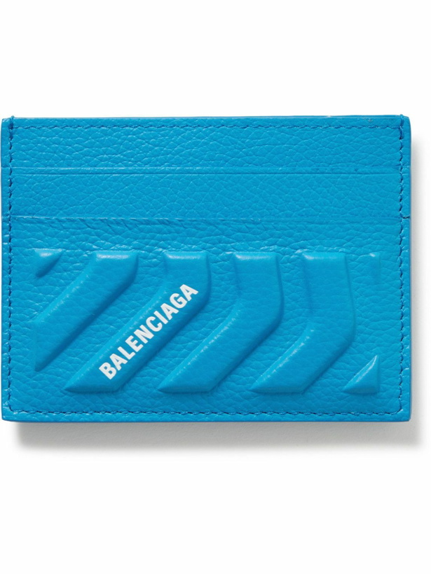 Photo: Balenciaga - Logo-Print Embossed Full-Grain Leather Cardholder