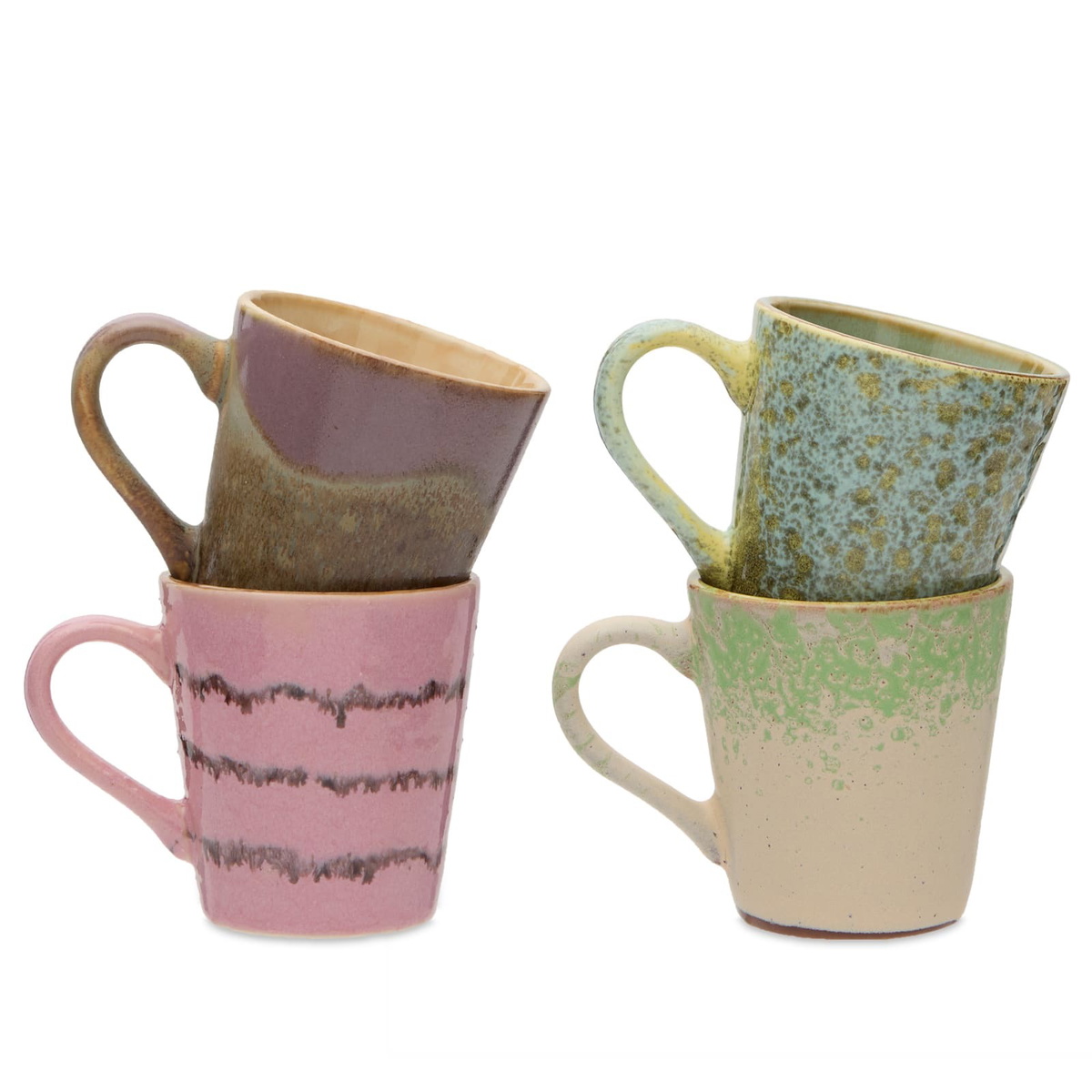 HKliving Espresso Mugs - Set of 4 in Brutalism 