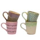 HKliving Espresso Mugs - Set of 4 in Brutalism 
