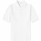 Saint Laurent Men's YSL Polo Shirt in White