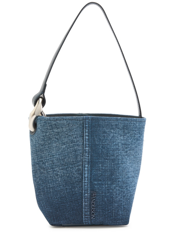 Photo: JW Anderson The Jwa Corner Small Denim Bucket bag - Blue - One Size