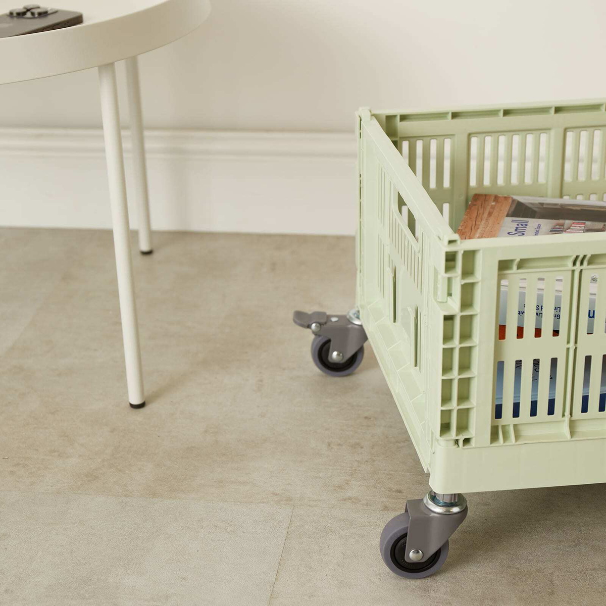 HAY Colour Crate Wheels - Medium in Grey 