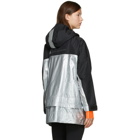 adidas by Stella McCartney Silver and Black Stella McCartney Collection Pull-On Jacket