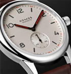 NOMOS Glashütte - Club Automat Automatic 40mm Stainless Steel and Cordovan Leather Watch, Ref. No. 751 - White