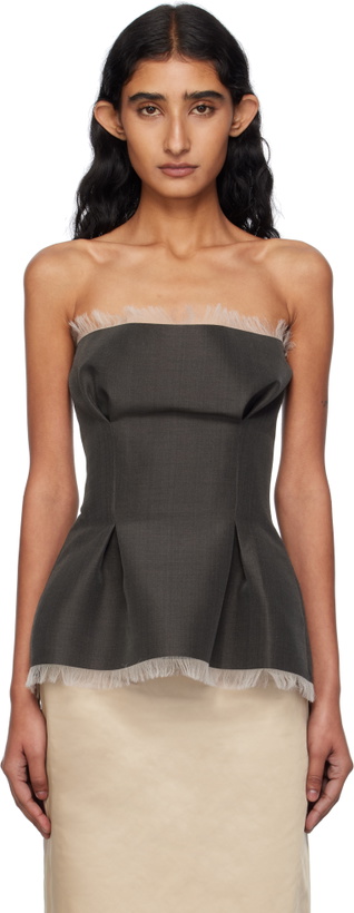 Photo: GIA STUDIOS Brown Vivienne Top
