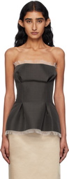 GIA STUDIOS Brown Vivienne Top