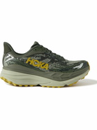 Hoka One One - Stinson ATR 7 Rubber-Trimmed Mesh Running Sneakers - Green