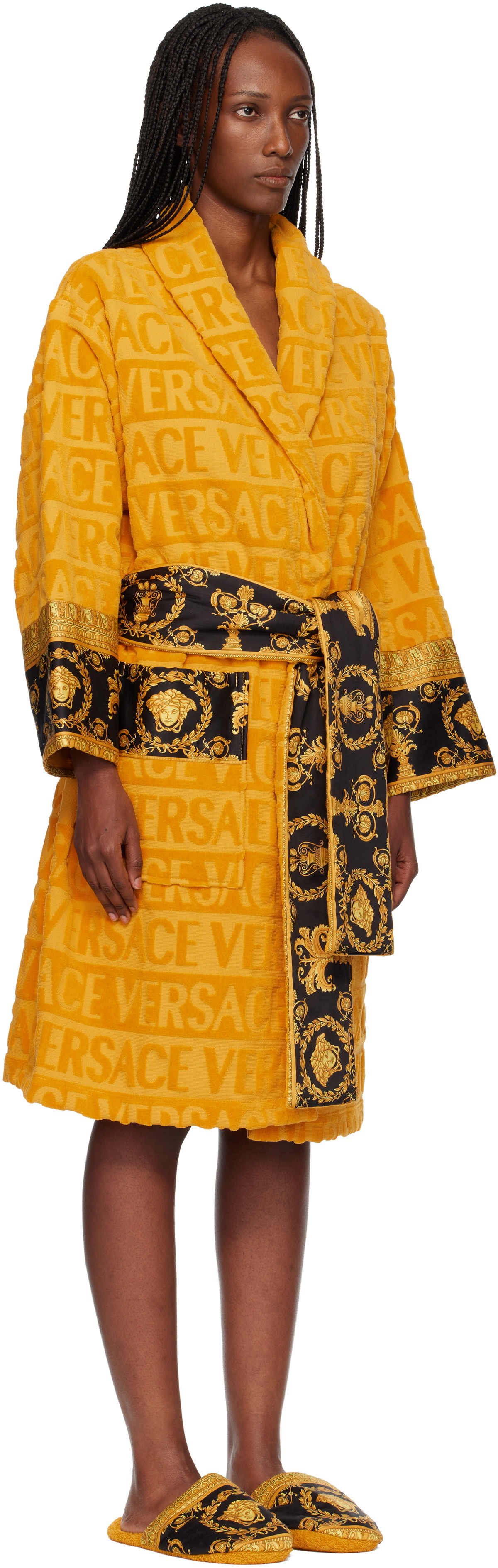 Versace Yellow 'I Heart Baroque' Bathrobe