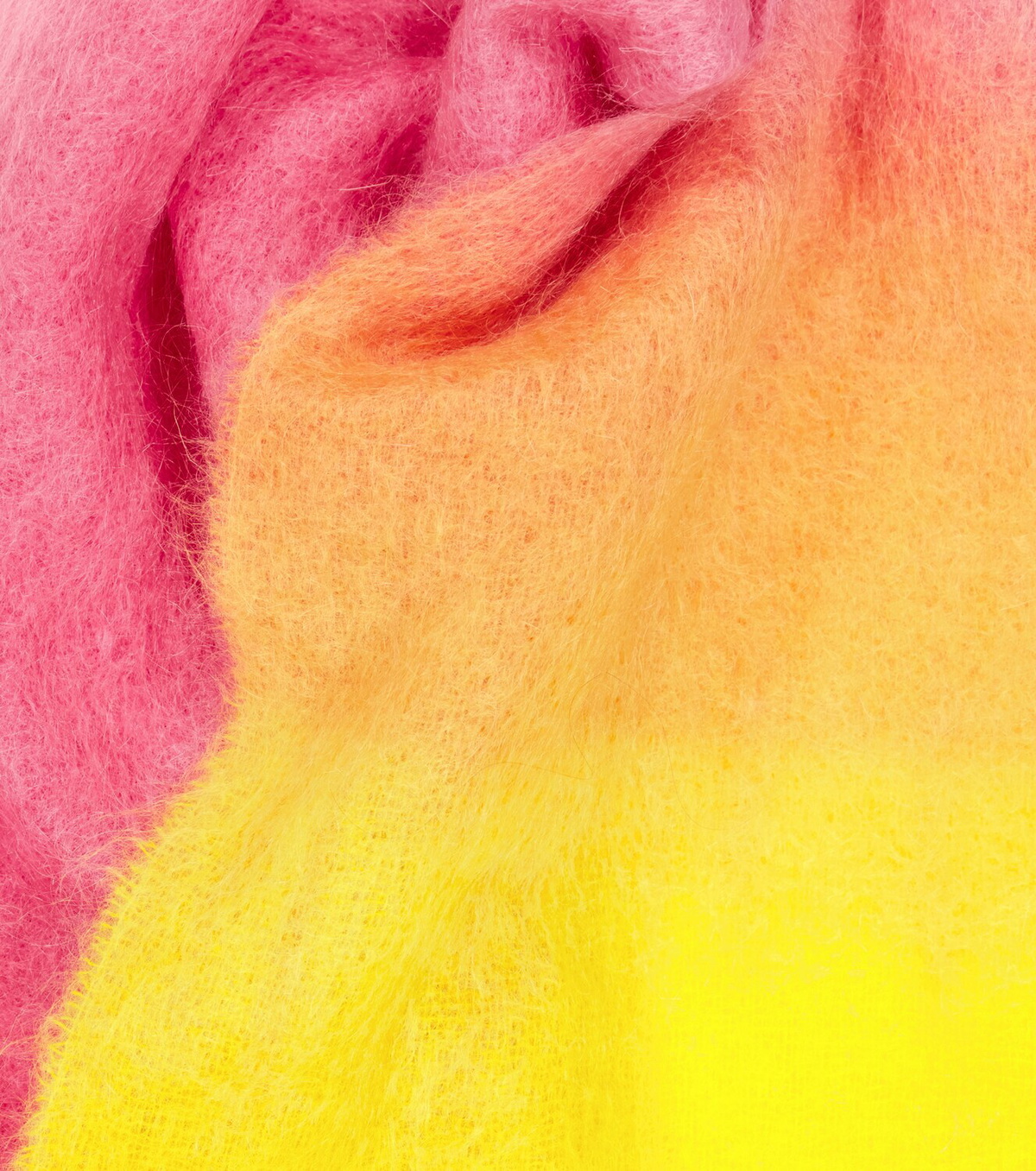 Ganni - Ombré mohair-blend scarf GANNI