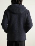 PIACENZA 1733 - Brushed Llama Wool-Blend Hooded Coat - Blue