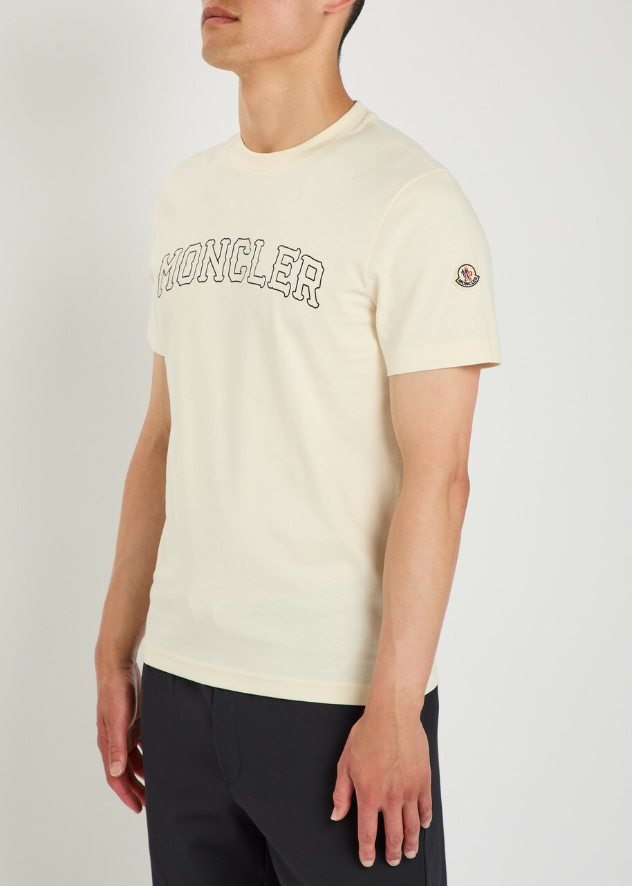 Moncler Logo-print Cotton T-shirt Multicoloured 1