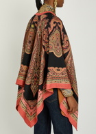Etro Patterned-jacquard Wool-blend Cape - No Colour - One Size