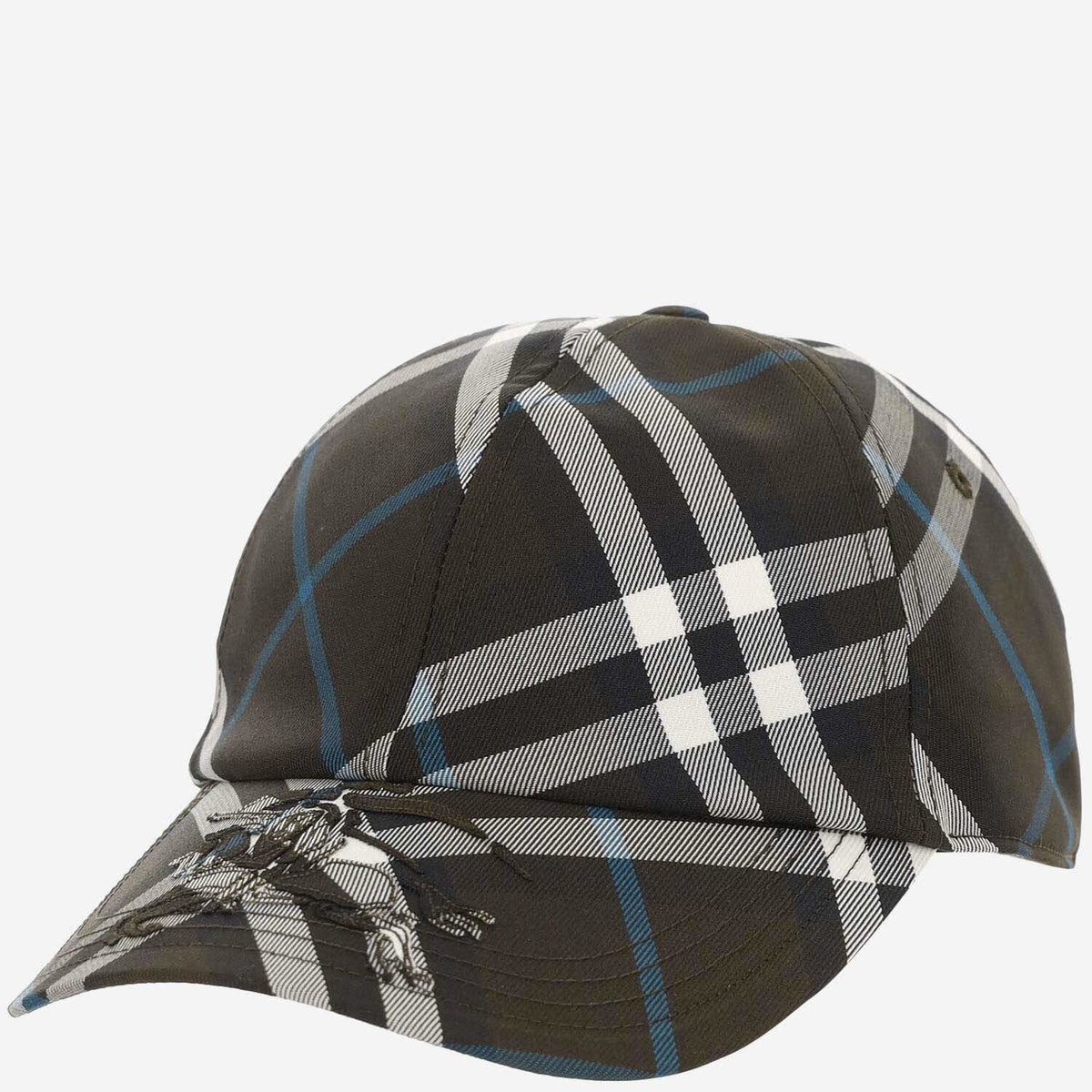 Burberry check Dark Green Polyester Baseball Cap Burberry