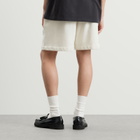 END. Men's Drawstring Sweat Short in Smoke White