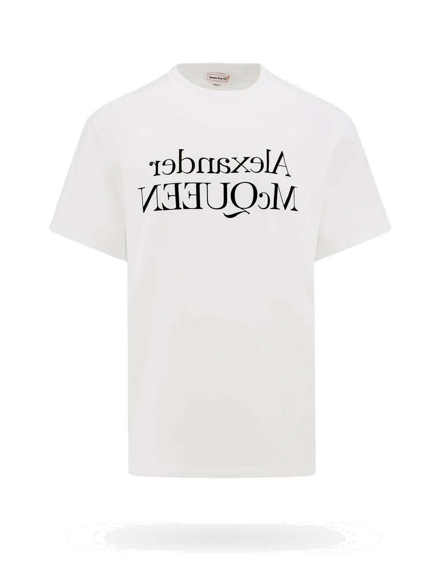 Alexander Mcqueen T Shirt White Mens Alexander McQueen