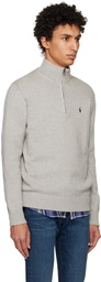 Polo Ralph Lauren Gray Half-Zip Sweater